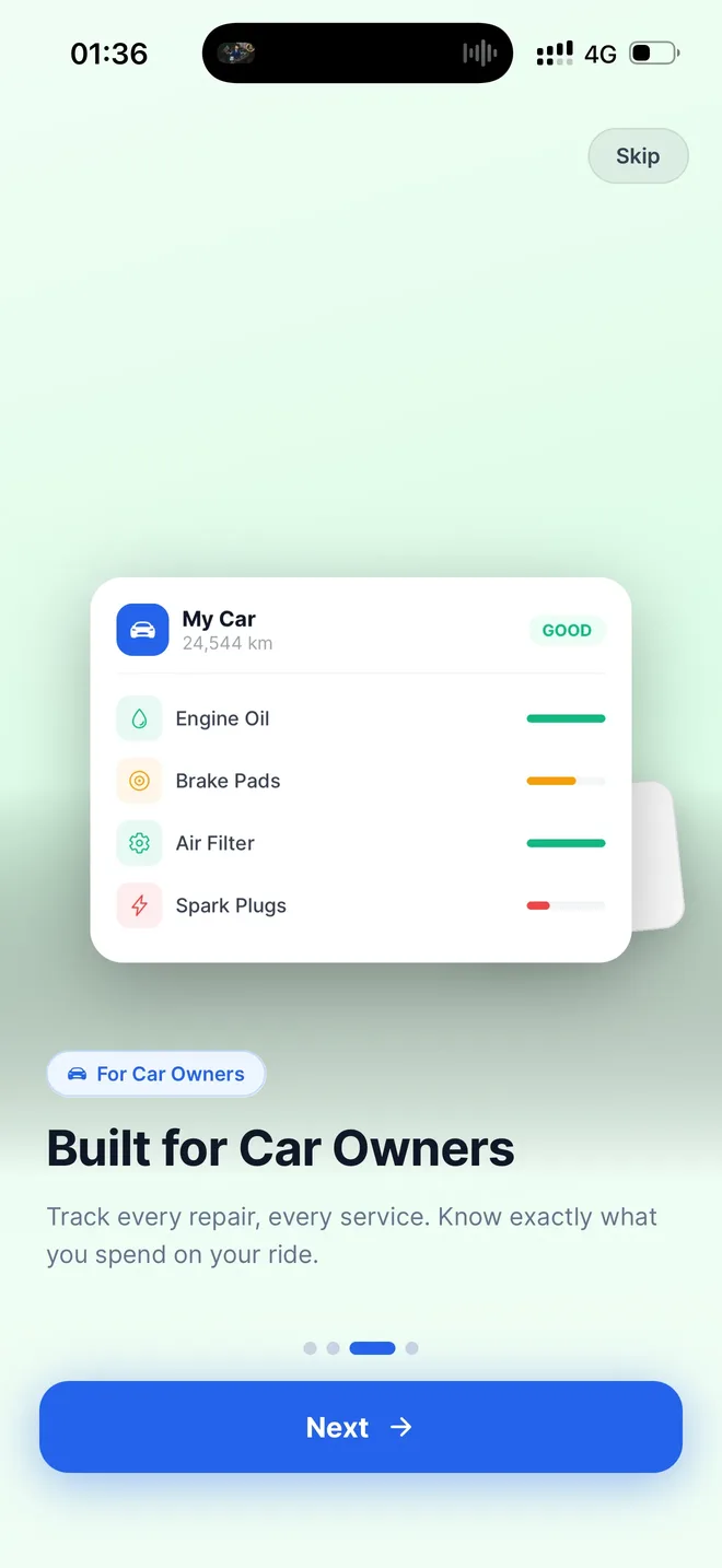 Car Maintenance Tracker