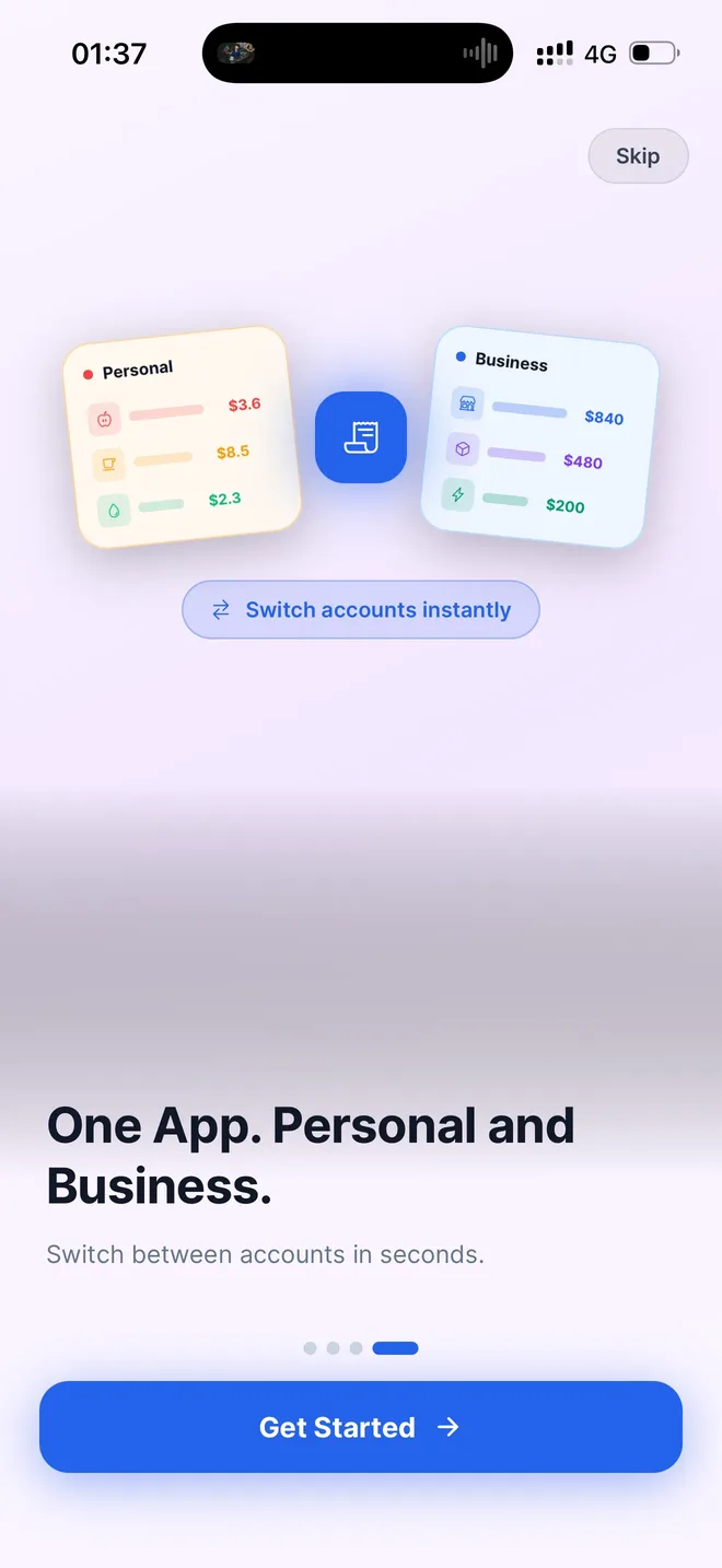 One App. Personal & Business